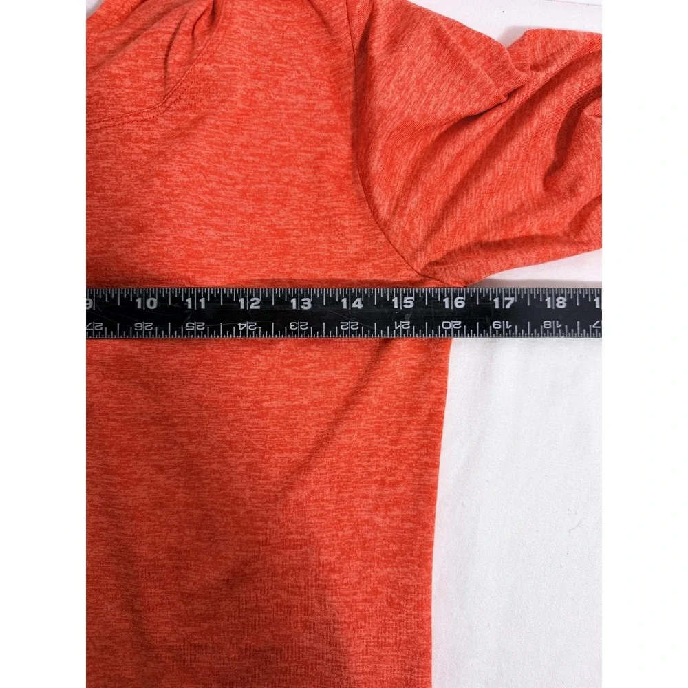 Nike Hoodie Womens XS Orange Dri-FIT Lightweight Long Sleeve Pullover Running‎